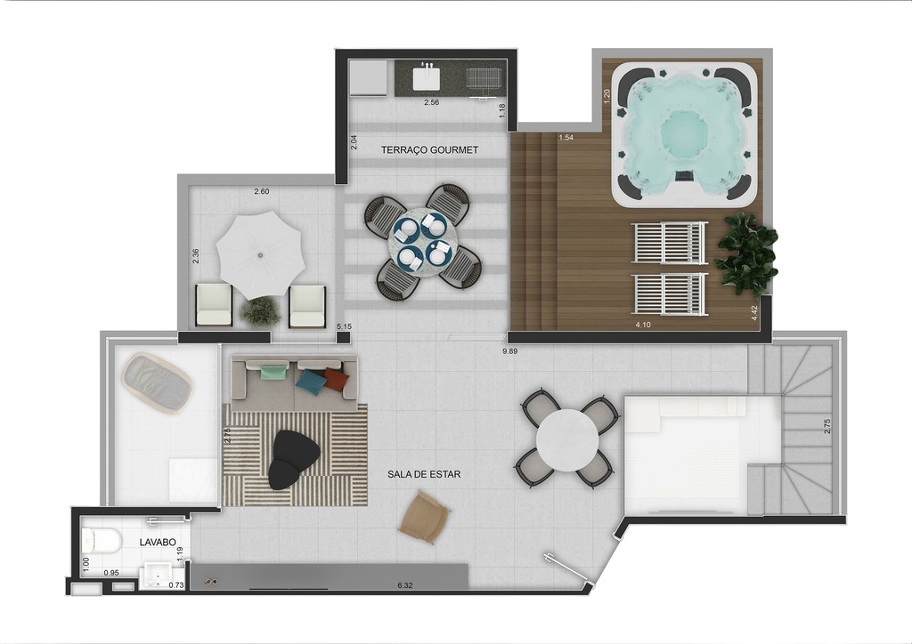 Apartamento, 2 quartos, 126 m² - Foto 51