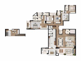 Apartamento, 5 quartos, 336 m² - Foto 3