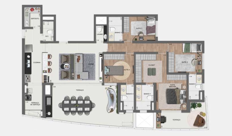 Apartamento, 4 quartos, 142 m² - Foto 22