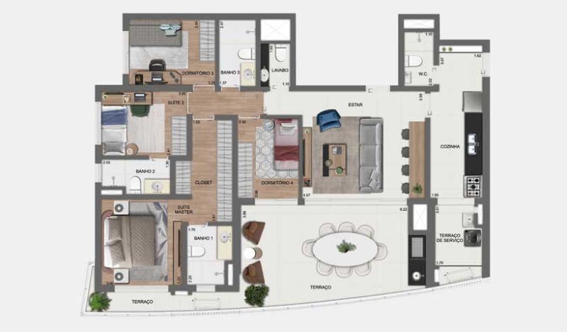 Apartamento, 4 quartos, 142 m² - Foto 31