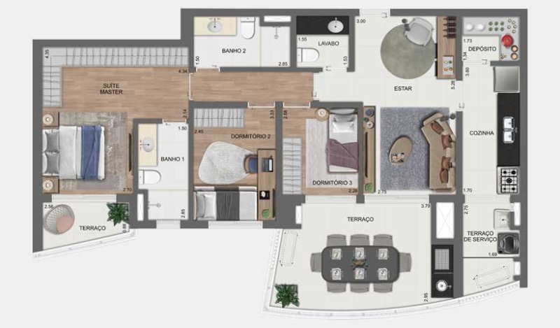 Apartamento, 4 quartos, 142 m² - Foto 42