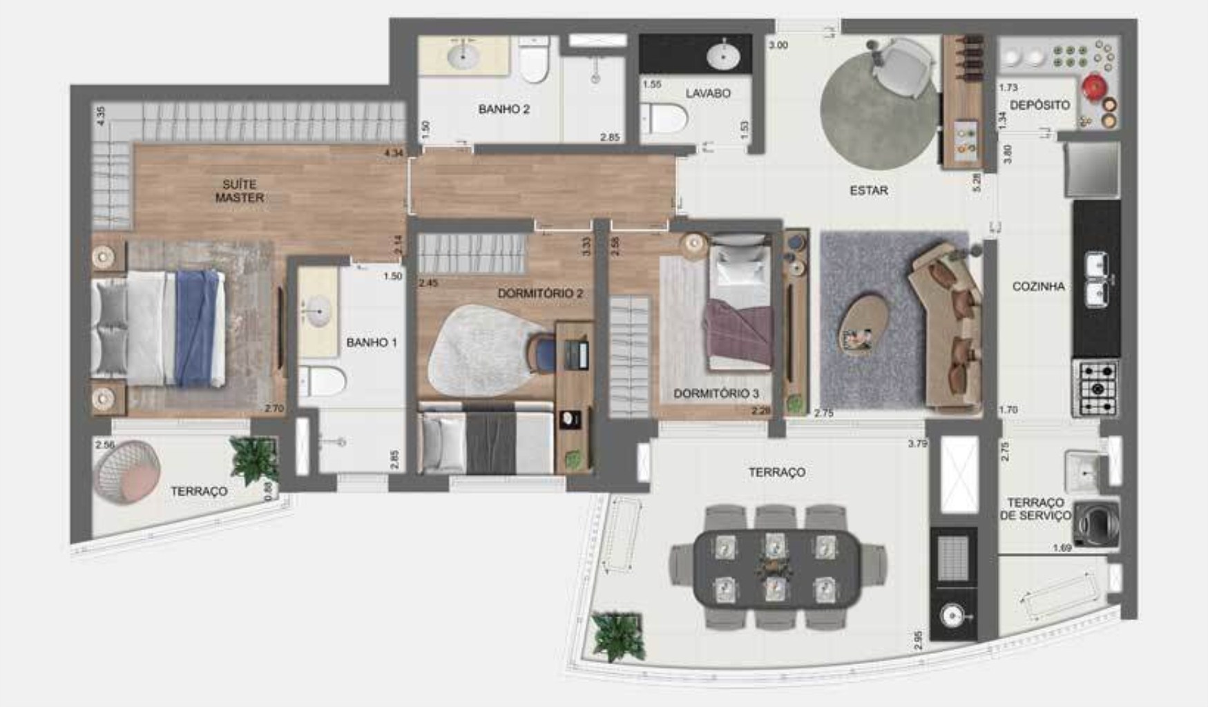 Apartamento, 4 quartos, 157 m² - Foto 41