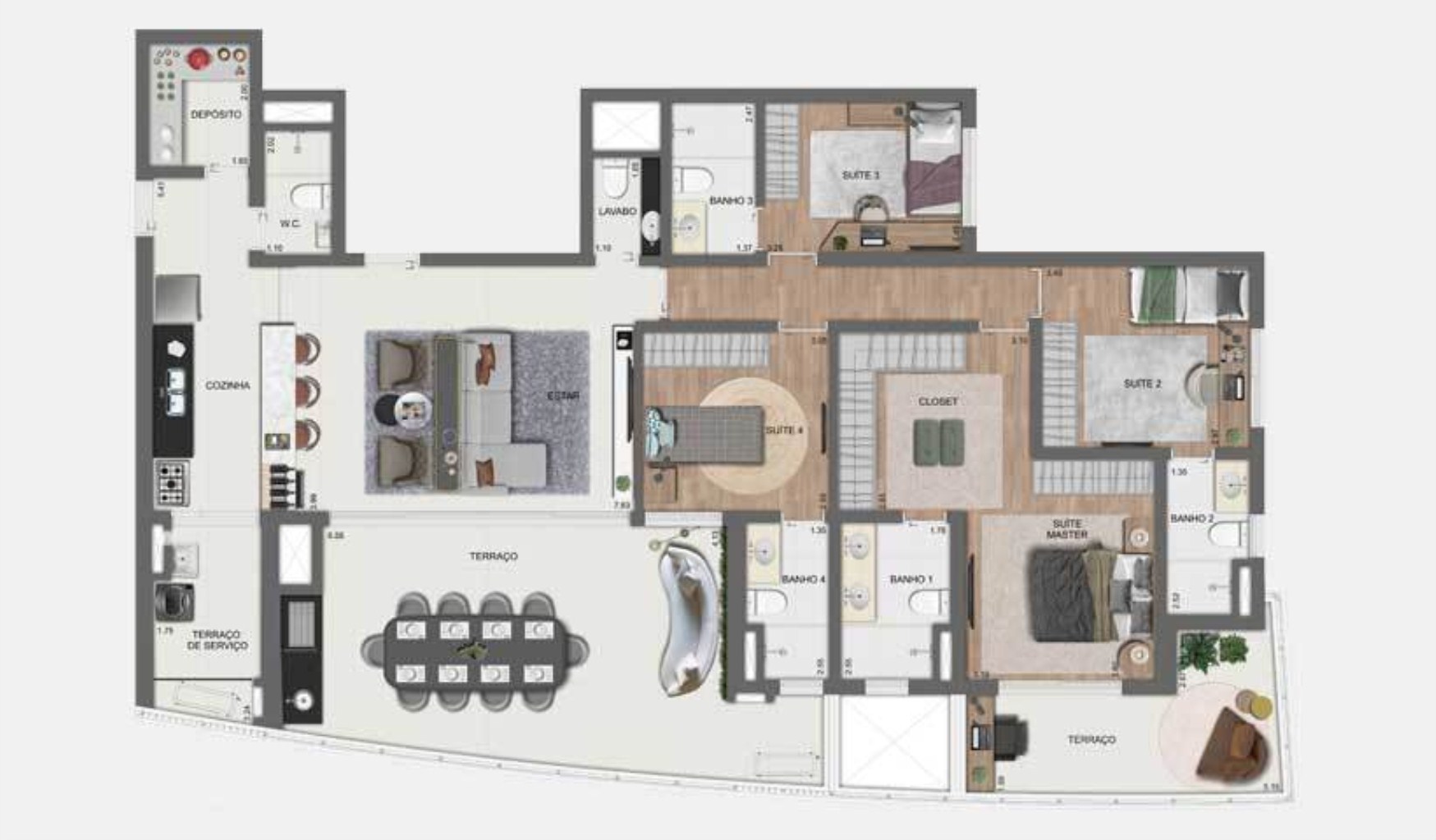 Apartamento, 4 quartos, 157 m² - Foto 43