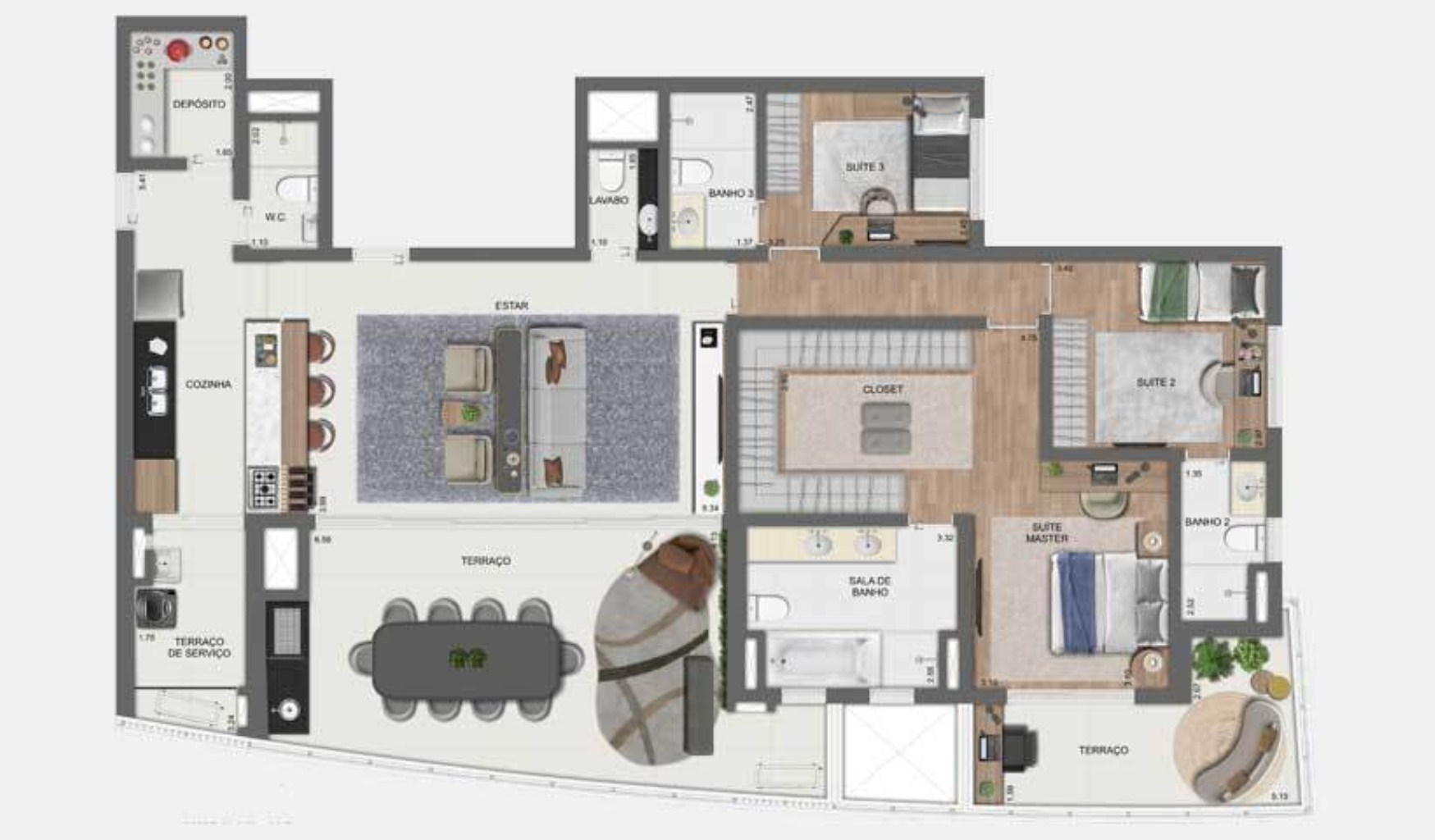 Apartamento, 4 quartos, 157 m² - Foto 44