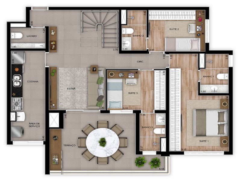 Apartamento, 3 quartos, 108 m² - Foto 12