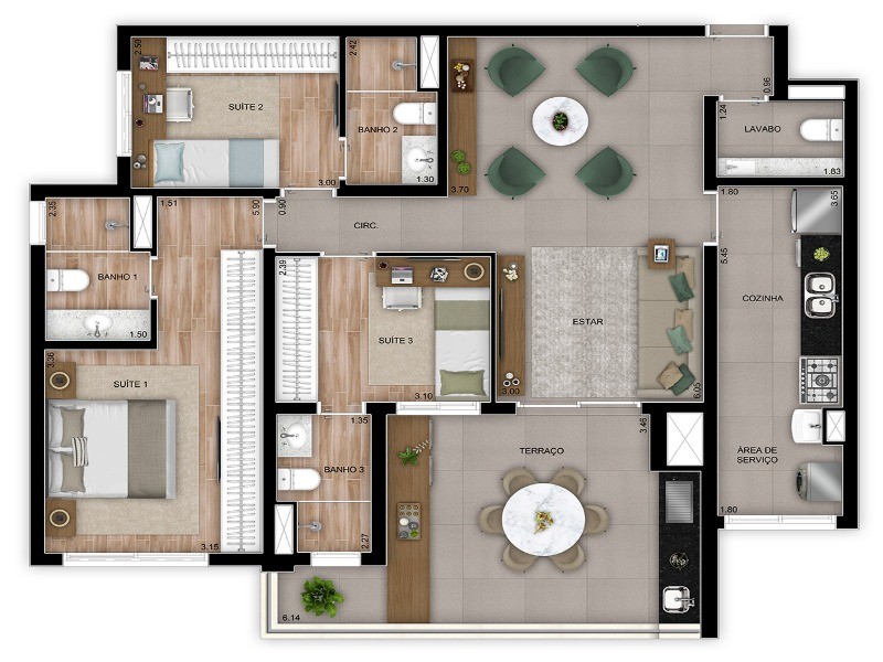 Apartamento, 3 quartos, 108 m² - Foto 16