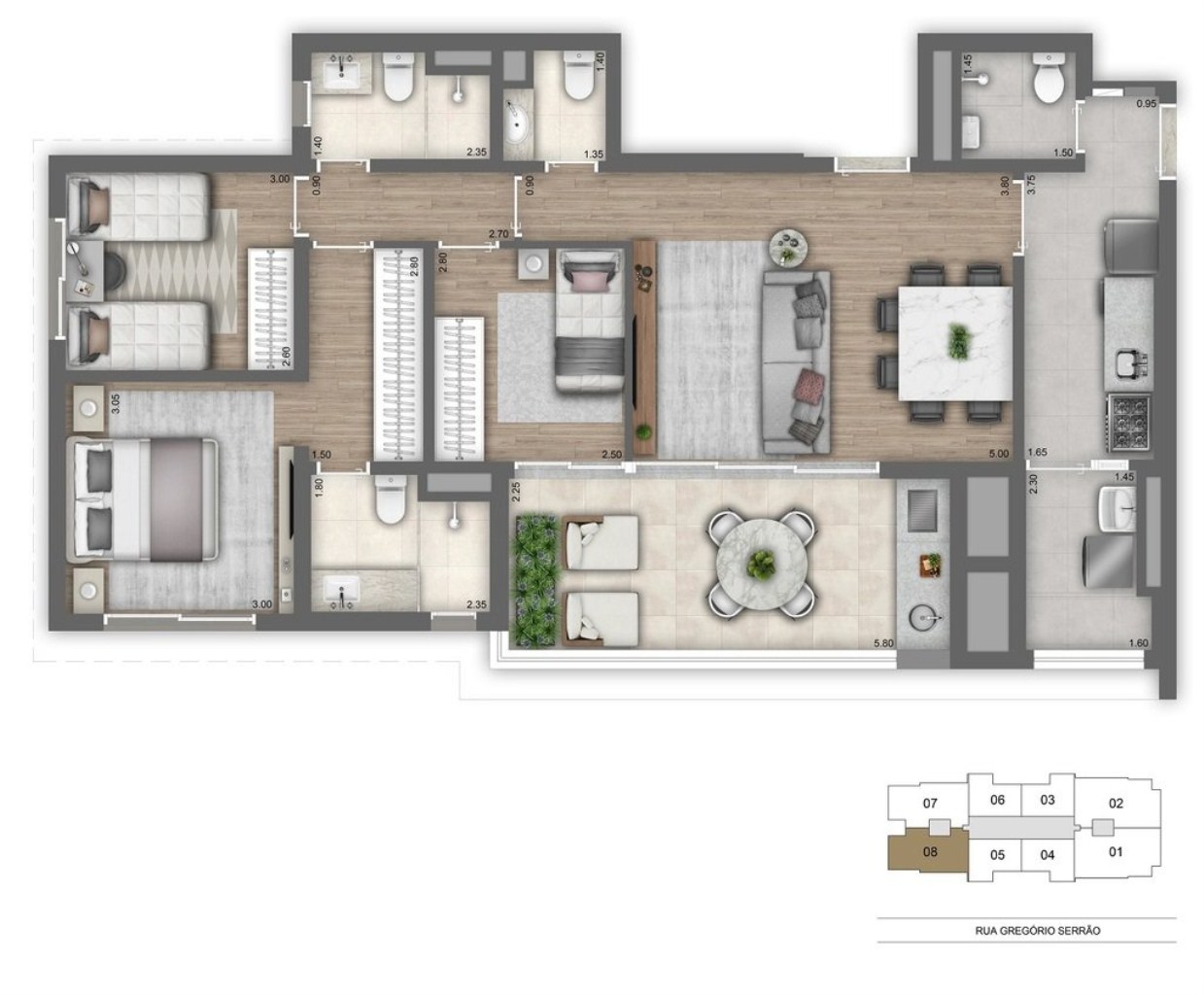 Apartamento à venda em São Paulo-SP, Vila Mariana. 2 quartos, 1 suite, 2 banheiros, 1 vaga - 65,00 m². Condomínio Atmosfera Vila Mariana.