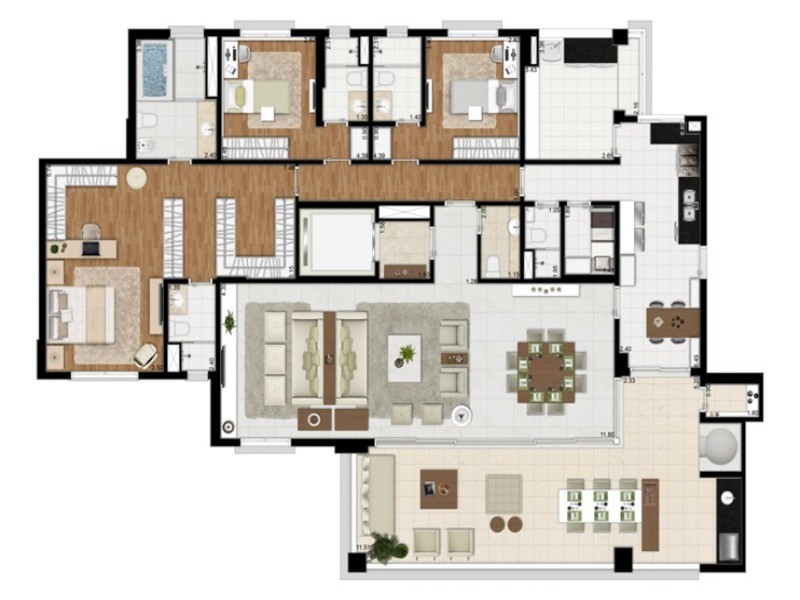 Apartamento, 3 quartos, 280 m² - Foto 15