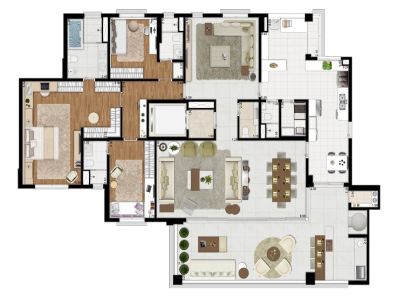 Apartamento, 3 quartos, 280 m² - Foto 13