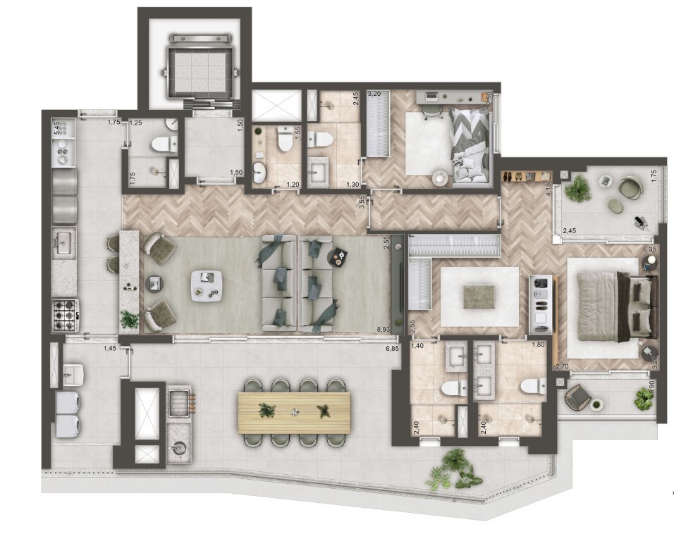 Apartamento, 3 quartos, 114 m² - Foto 28