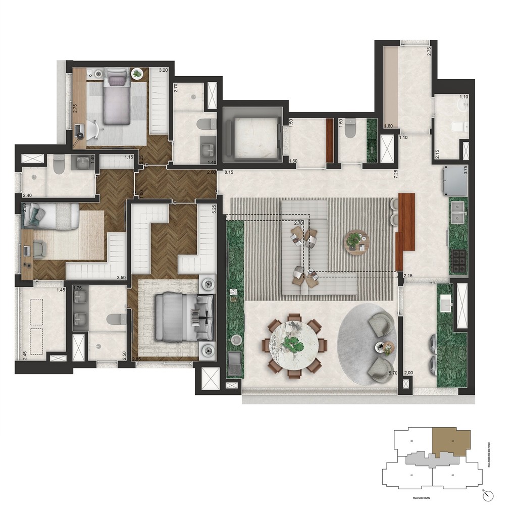 Apartamento, 3 quartos, 167 m² - Foto 18