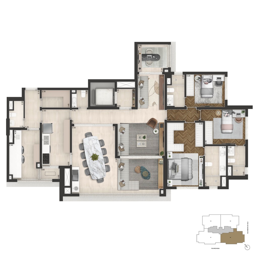 Apartamento, 3 quartos, 167 m² - Foto 21