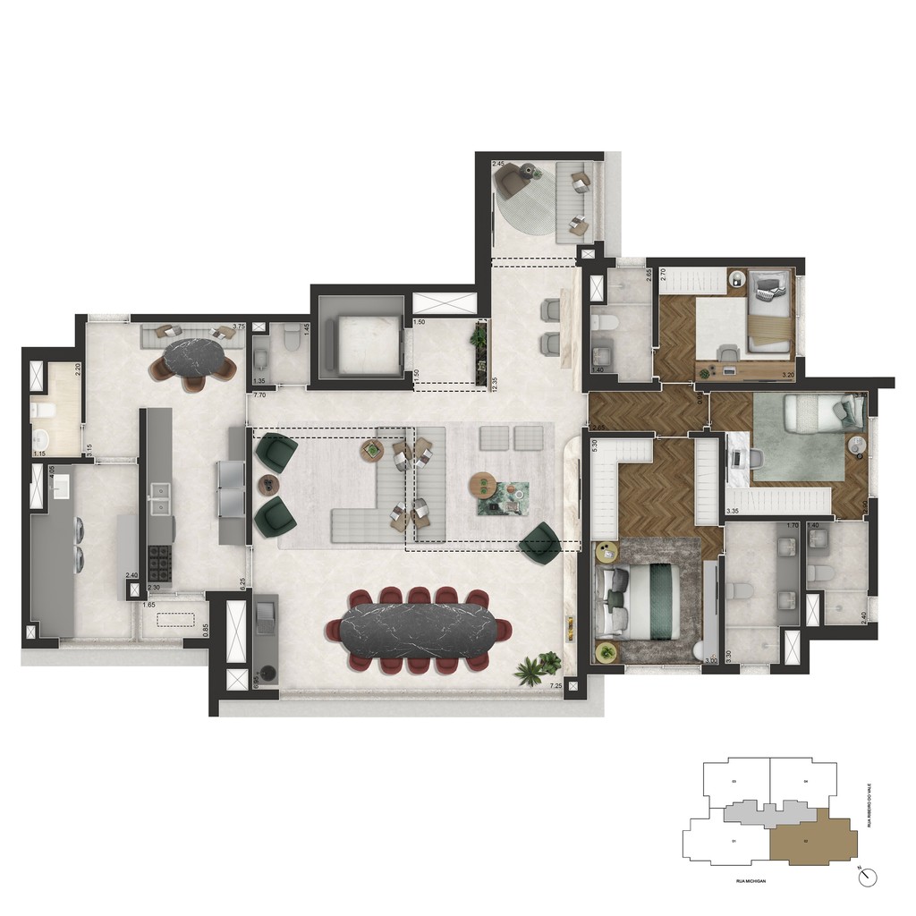 Apartamento, 3 quartos, 178 m² - Foto 20