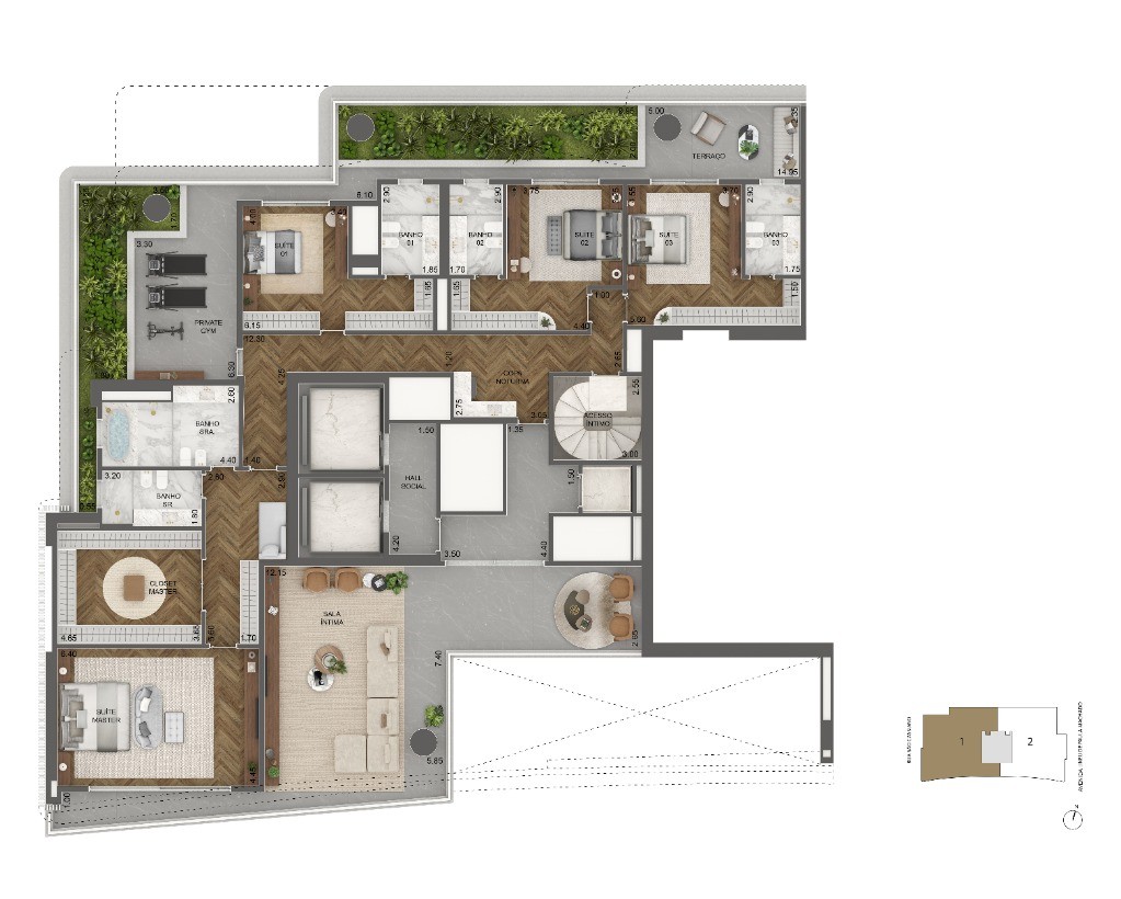 Apartamento, 4 quartos, 348 m² - Foto 19