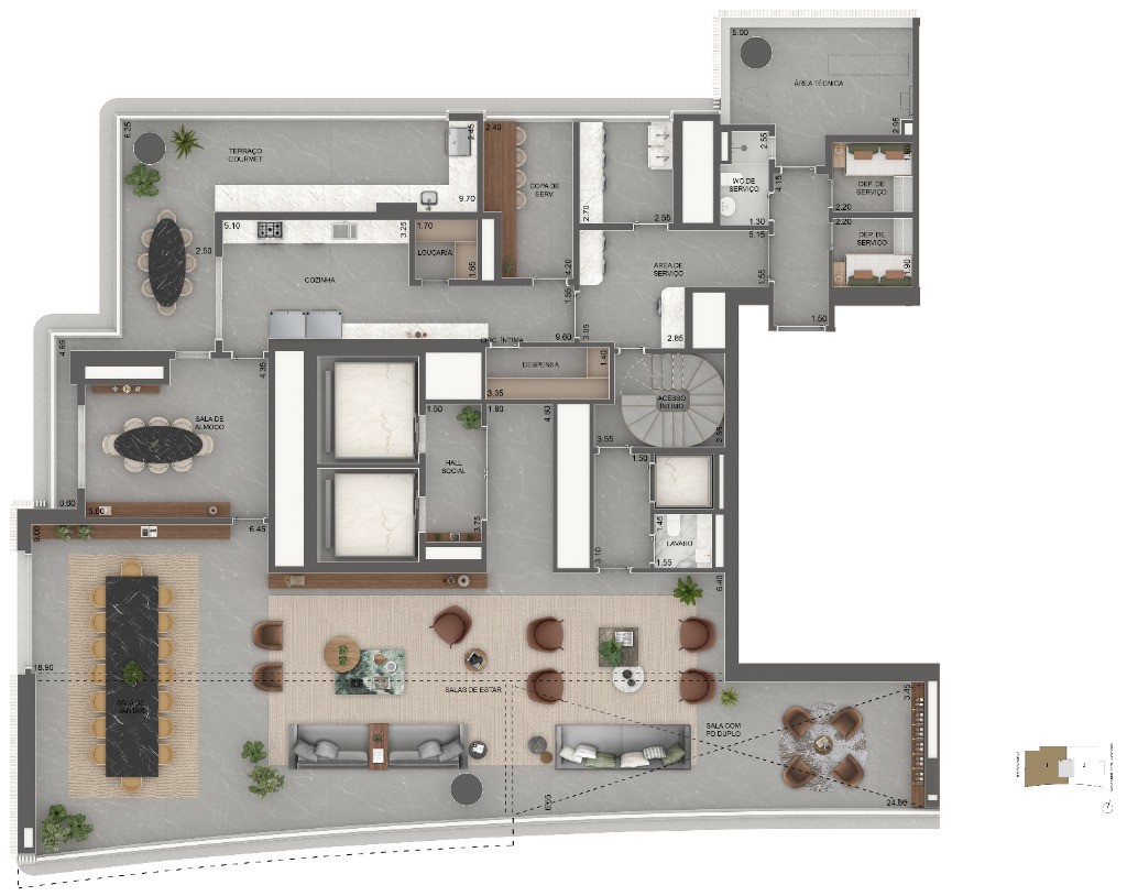 Apartamento, 4 quartos, 348 m² - Foto 20