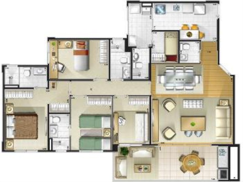 Apartamento, 3 quartos, 172 m² - Foto 6
