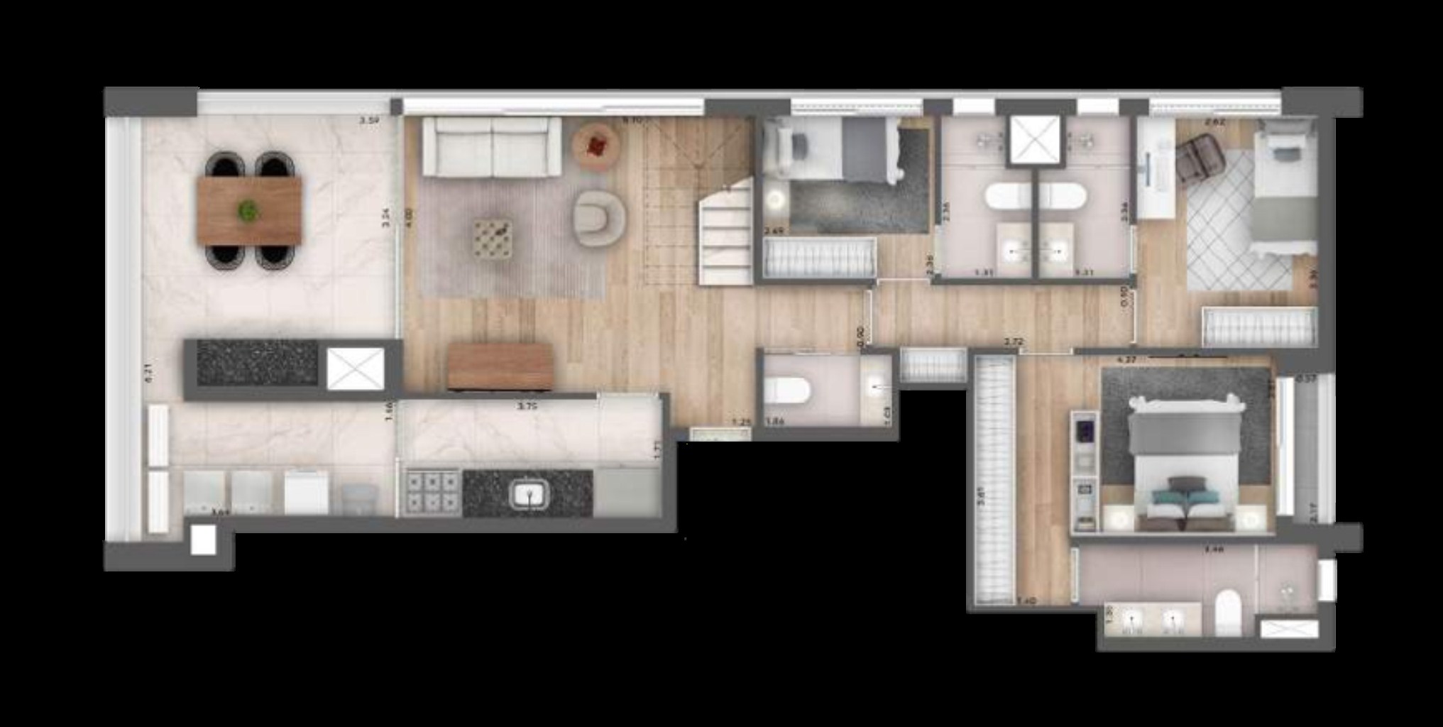 Cobertura, 3 quartos, 211 m² - Foto 35