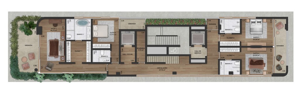 Apartamento, 3 quartos, 277 m² - Foto 38