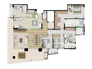 Apartamento, 3 quartos, 210 m² - Foto 17