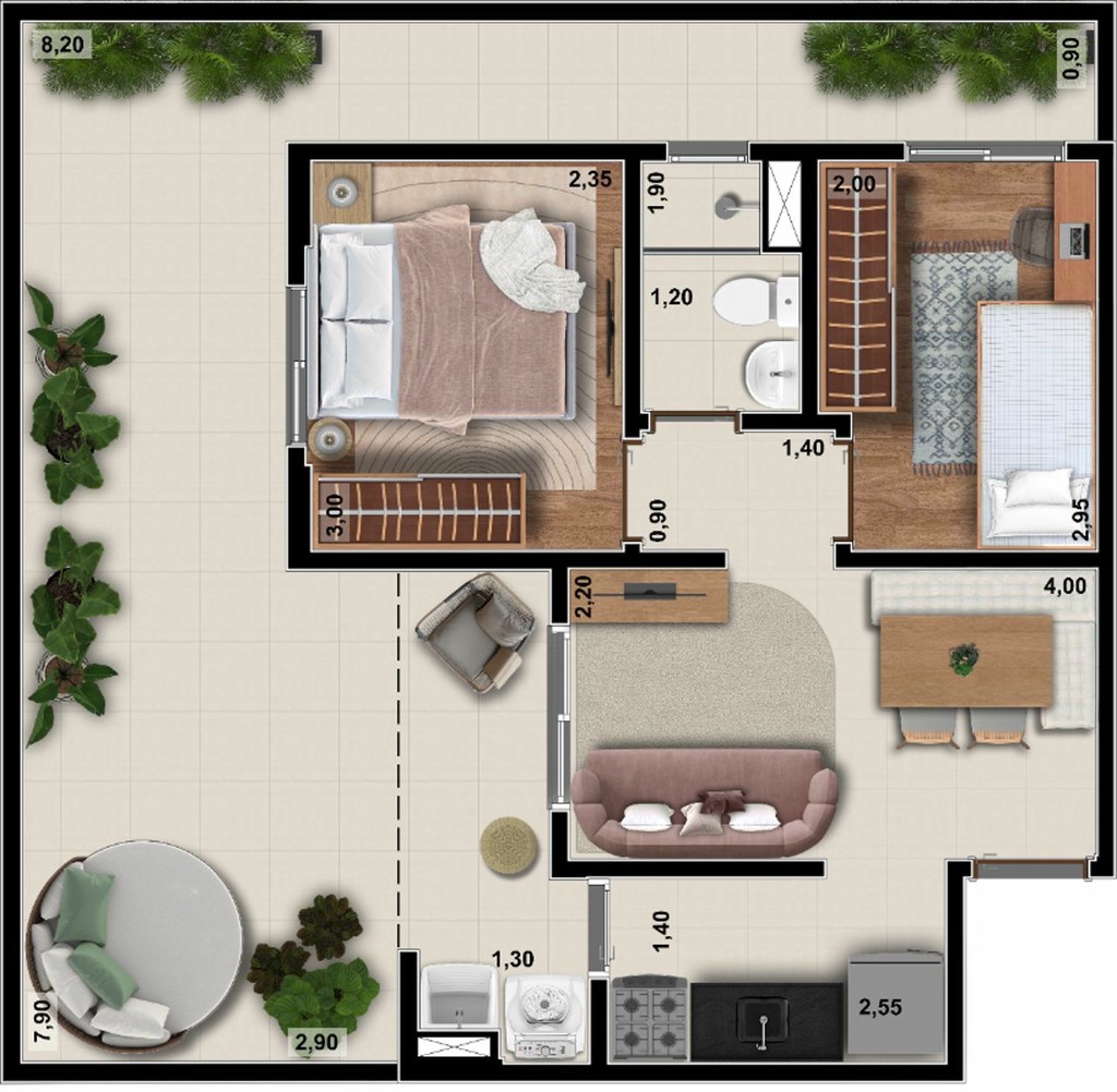 Apartamento, 2 quartos, 51 m² - Foto 32
