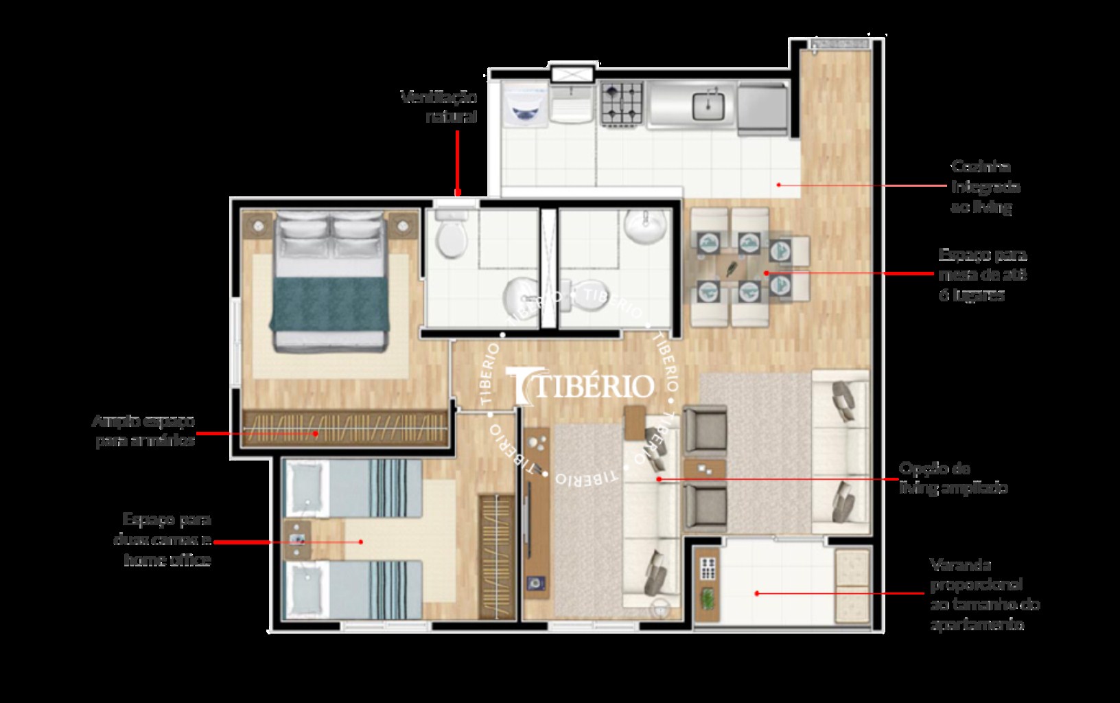 Apartamento, 2 quartos, 48 m² - Foto 22