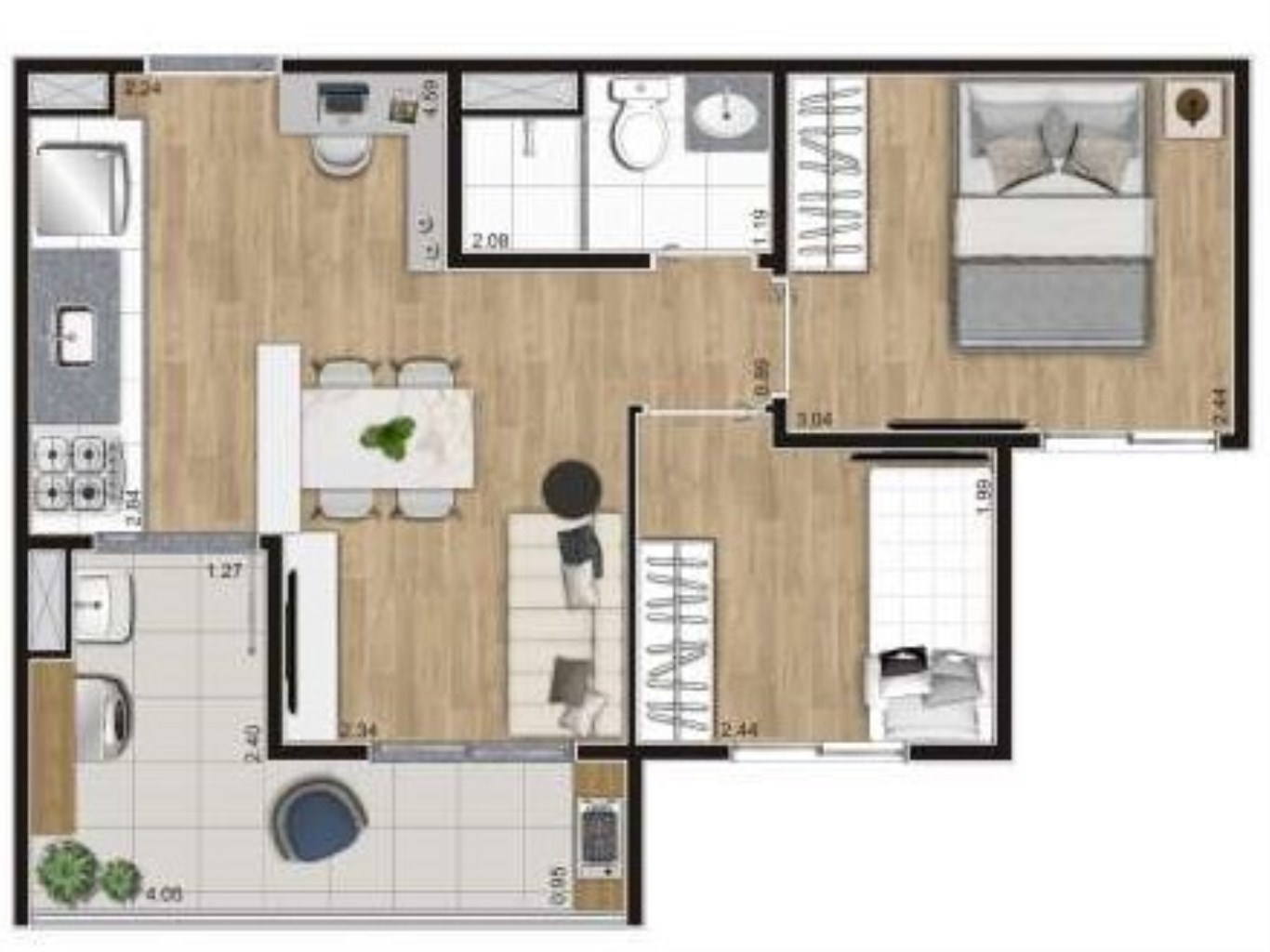 Apartamento, 1 quarto, 27 m² - Foto 20