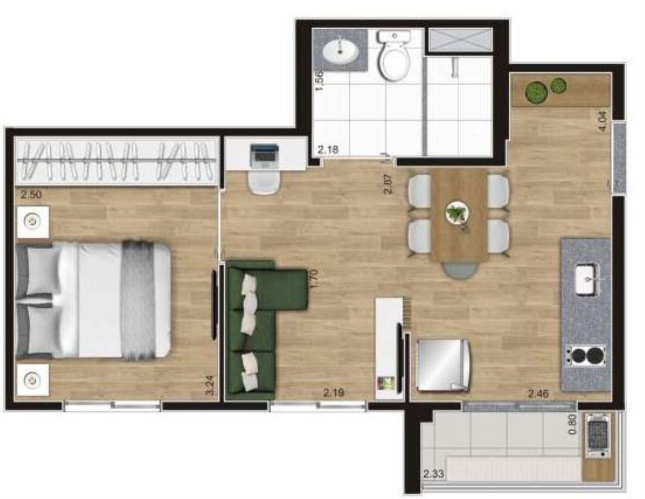 Apartamento, 1 quarto, 27 m² - Foto 21