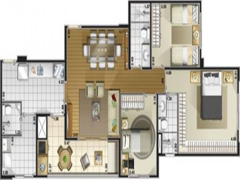 Apartamento, 3 quartos, 123 m² - Foto 16