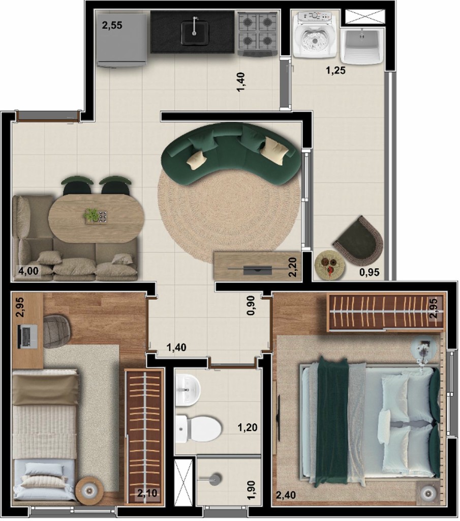 Apartamento, 2 quartos, 39 m² - Foto 28