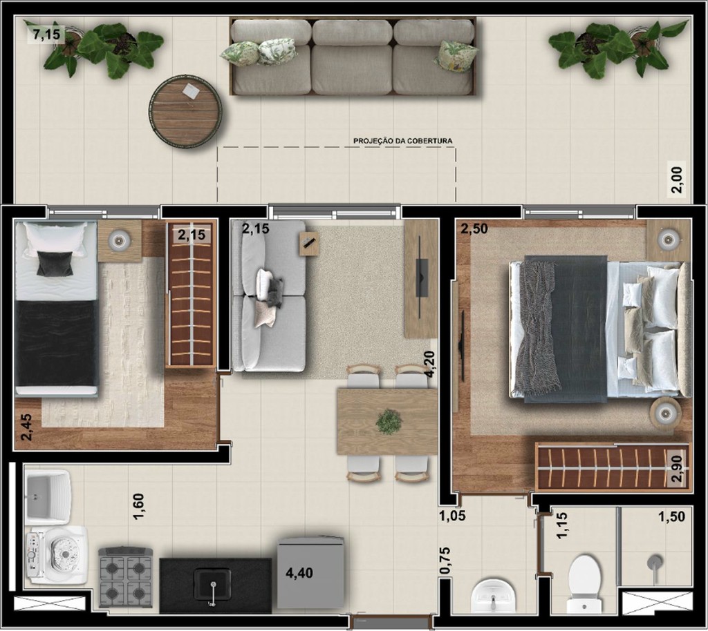 Apartamento, 2 quartos, 39 m² - Foto 29