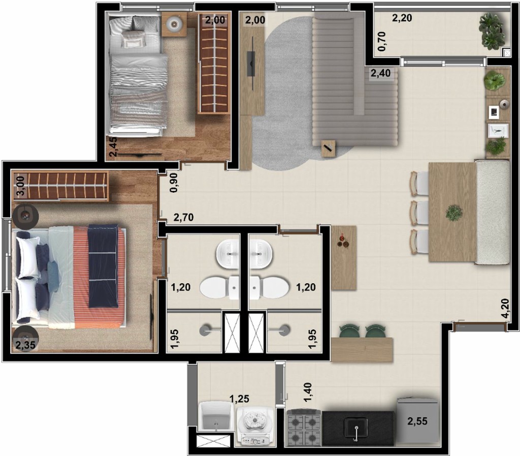 Apartamento, 2 quartos, 70 m² - Foto 30