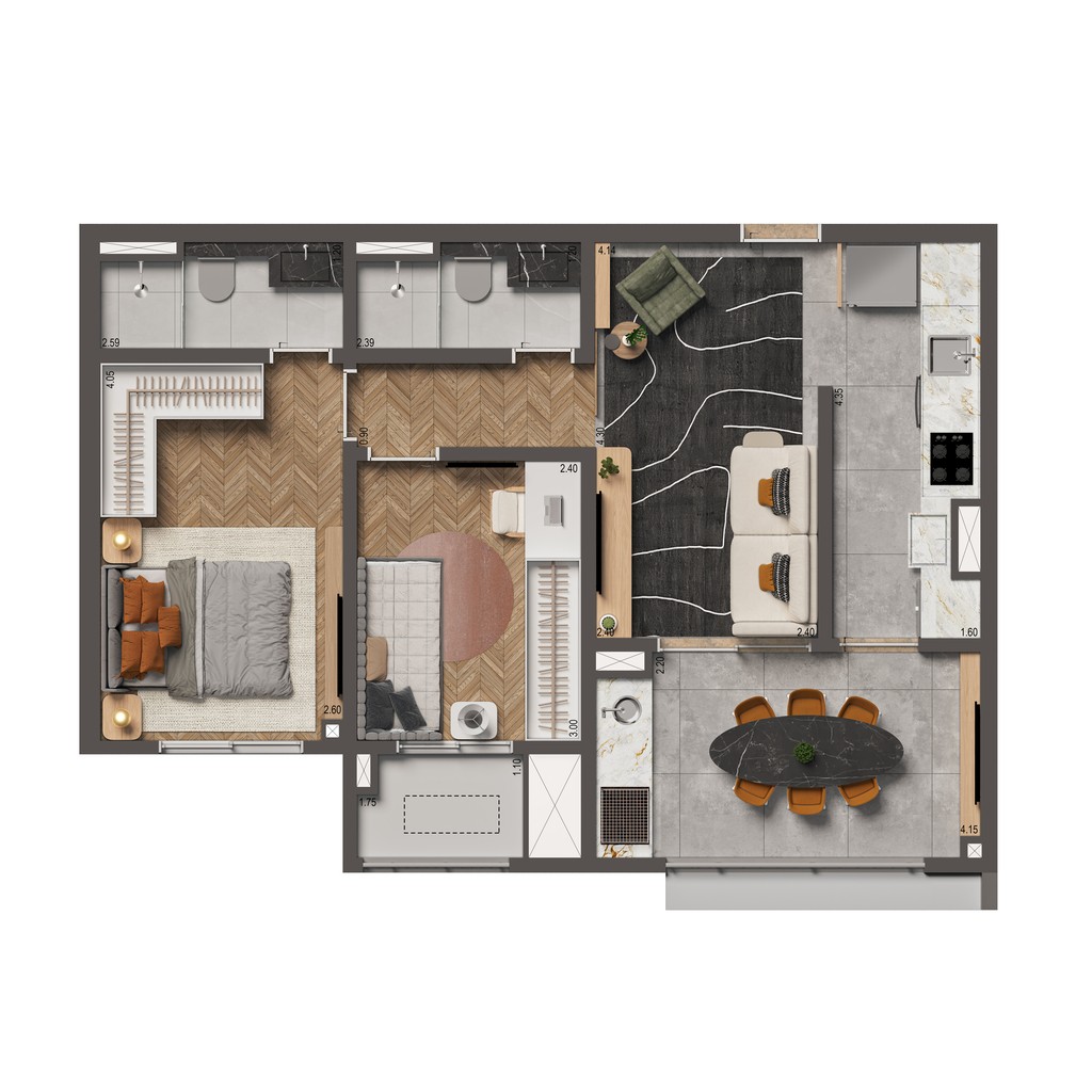 Apartamento, 2 quartos, 86 m² - Foto 16