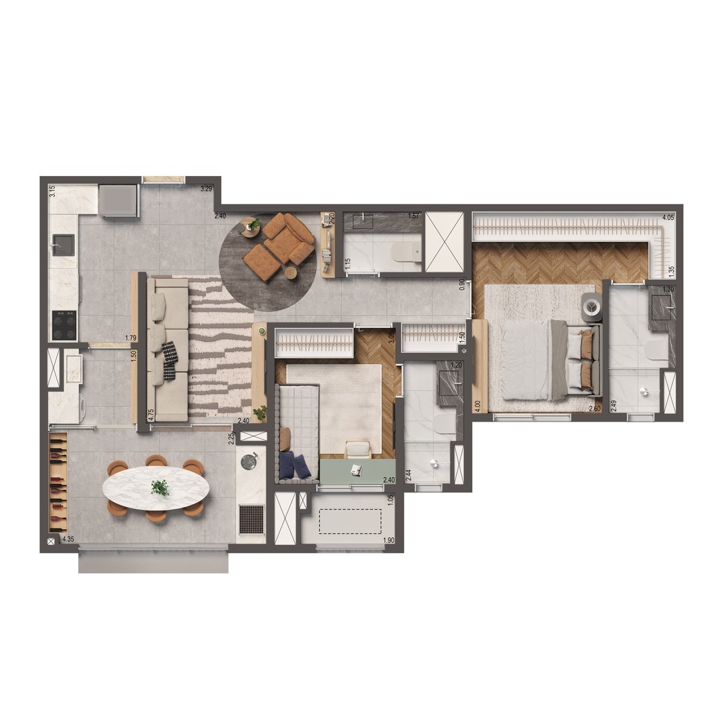 Apartamento, 2 quartos, 75 m² - Foto 17