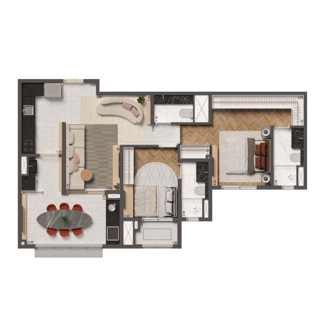 Apartamento, 2 quartos, 75 m² - Foto 18