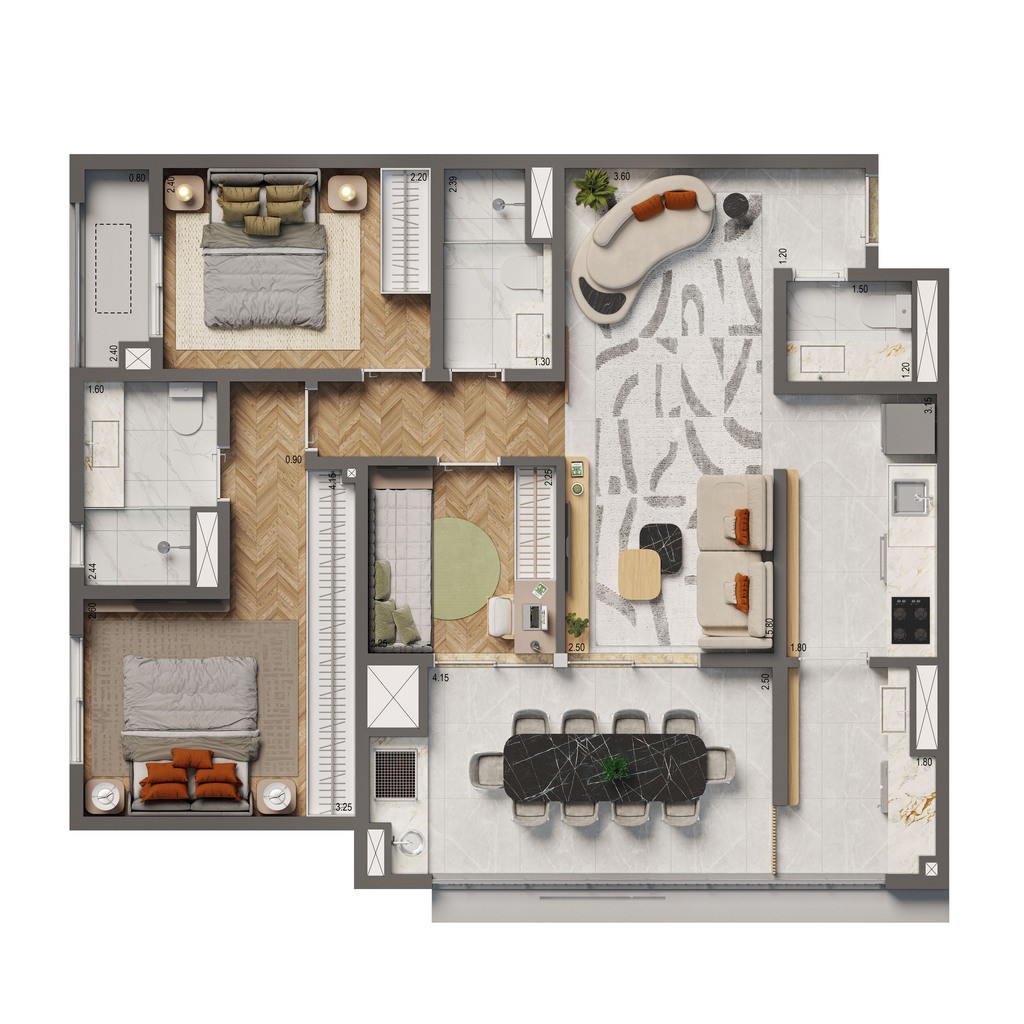 Apartamento, 2 quartos, 75 m² - Foto 20