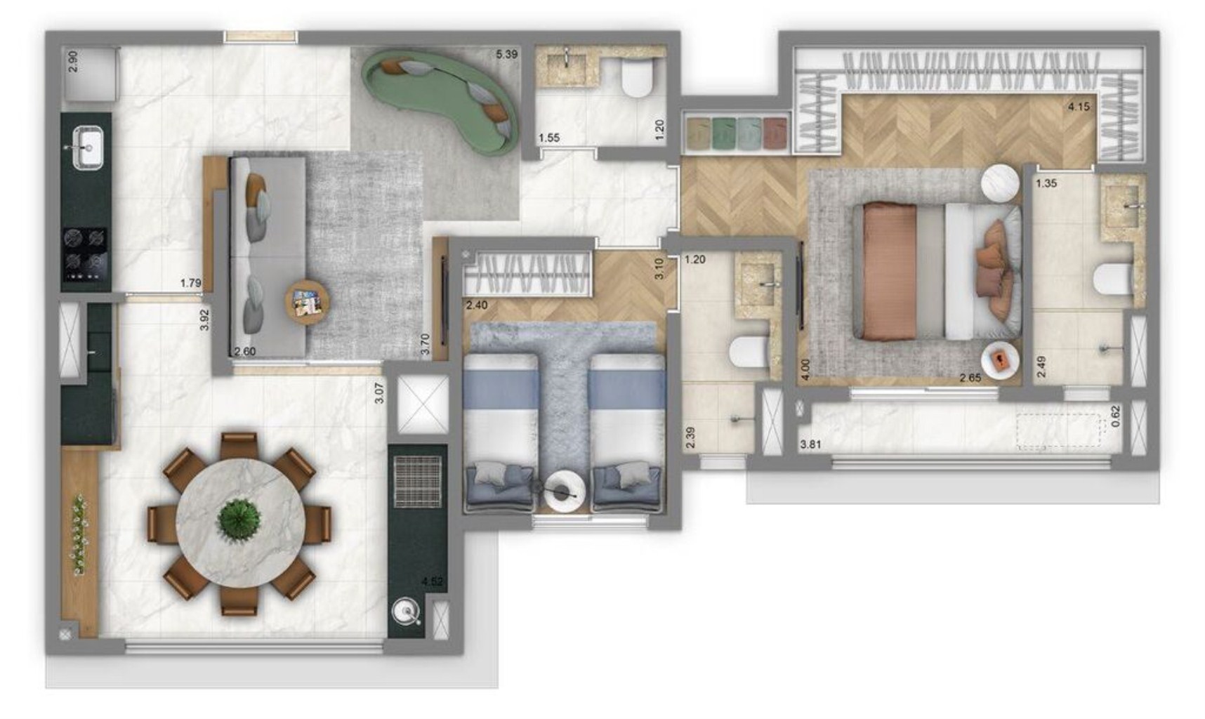 Apartamento, 2 quartos, 92 m² - Foto 19