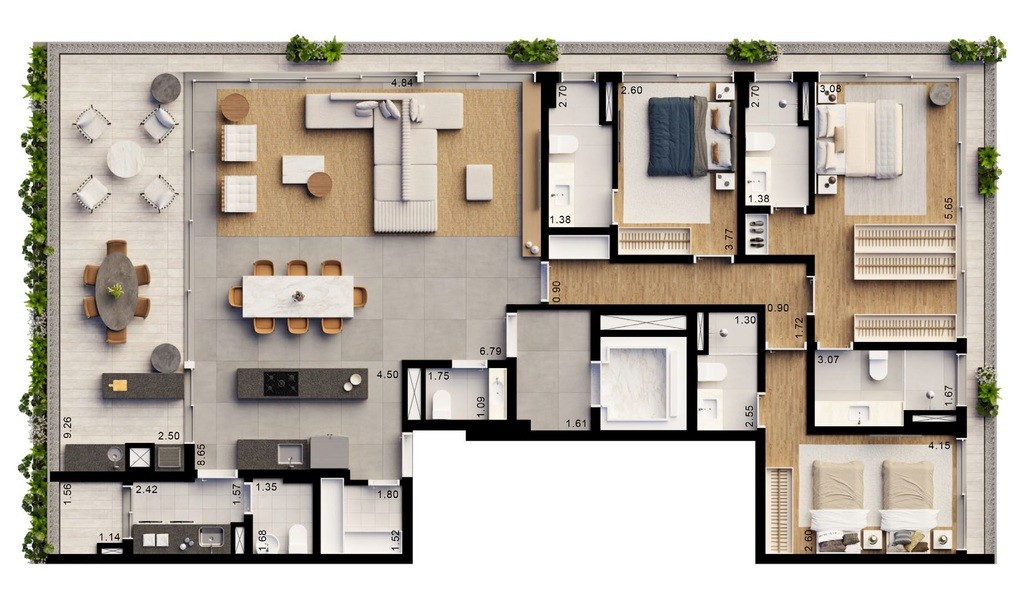 Cobertura, 4 quartos, 402 m² - Foto 26