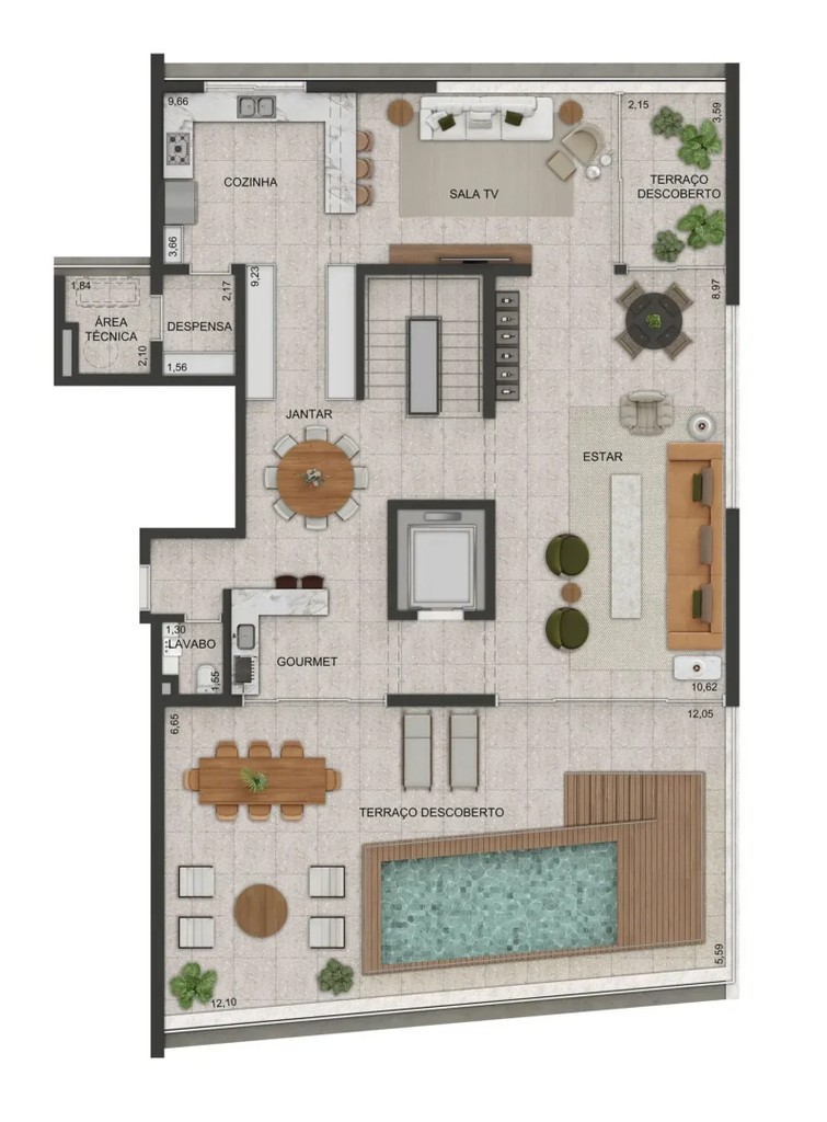 Cobertura, 4 quartos, 536 m² - Foto 49