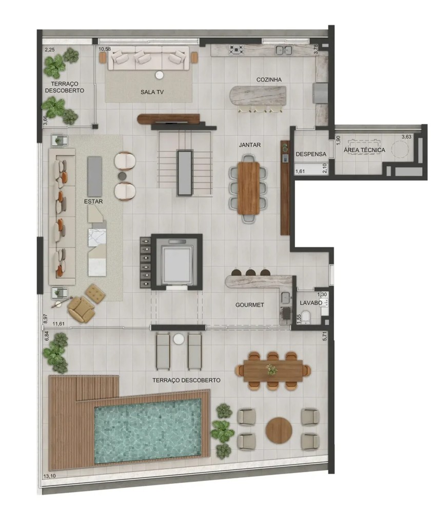Cobertura, 4 quartos, 484 m² - Foto 51