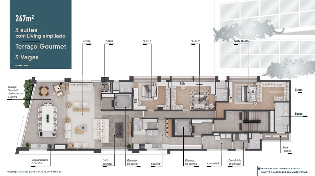 Cobertura, 4 quartos, 530 m² - Foto 16