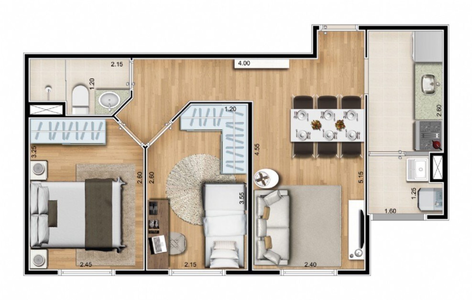 Apartamento, 2 quartos, 44 m² - Foto 44