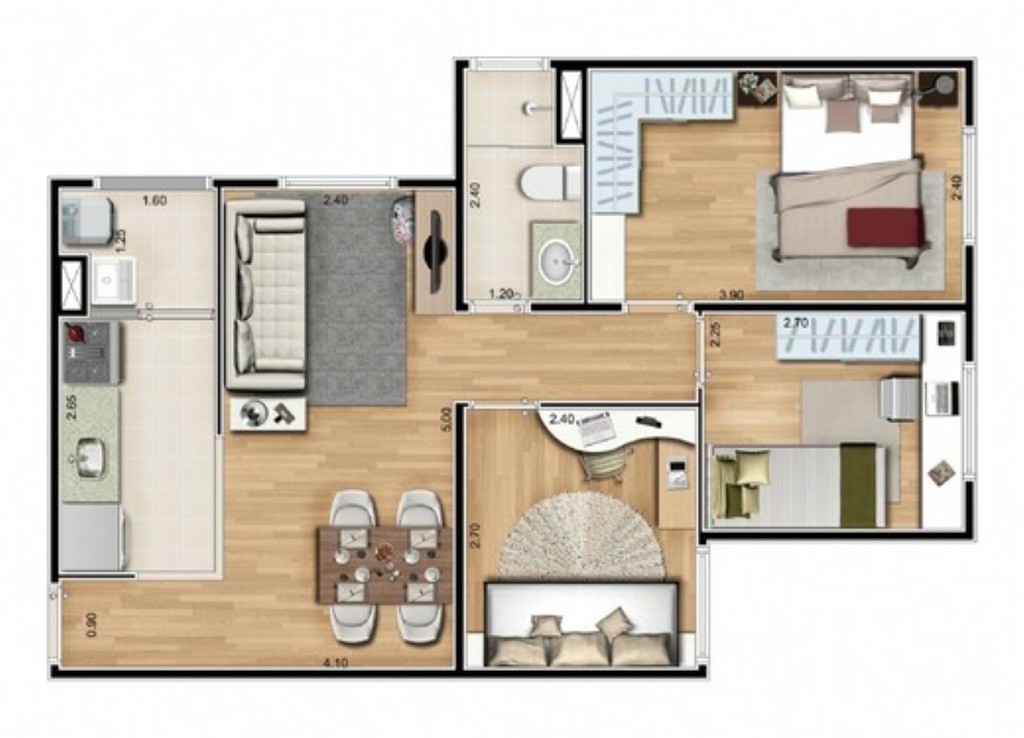 Apartamento, 2 quartos, 44 m² - Foto 47