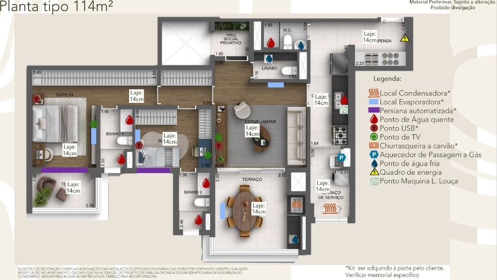 Apartamento, 2 quartos, 114 m² - Foto 60