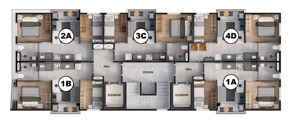 Apartamento, 2 quartos, 33 m² - Foto 16