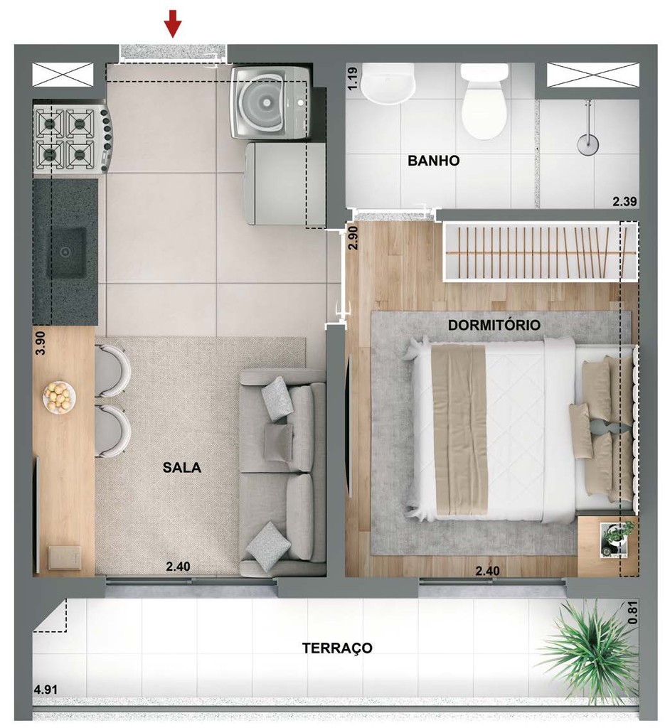 Apartamento, 2 quartos, 52 m² - Foto 22