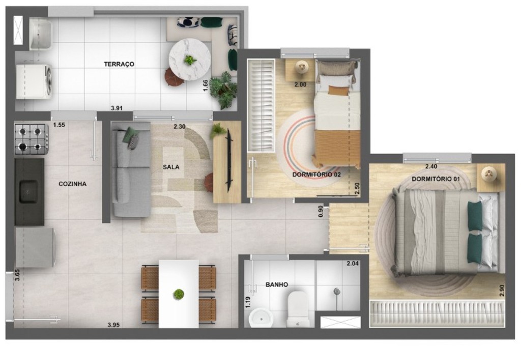 Apartamento, 2 quartos, 46 m² - Foto 25