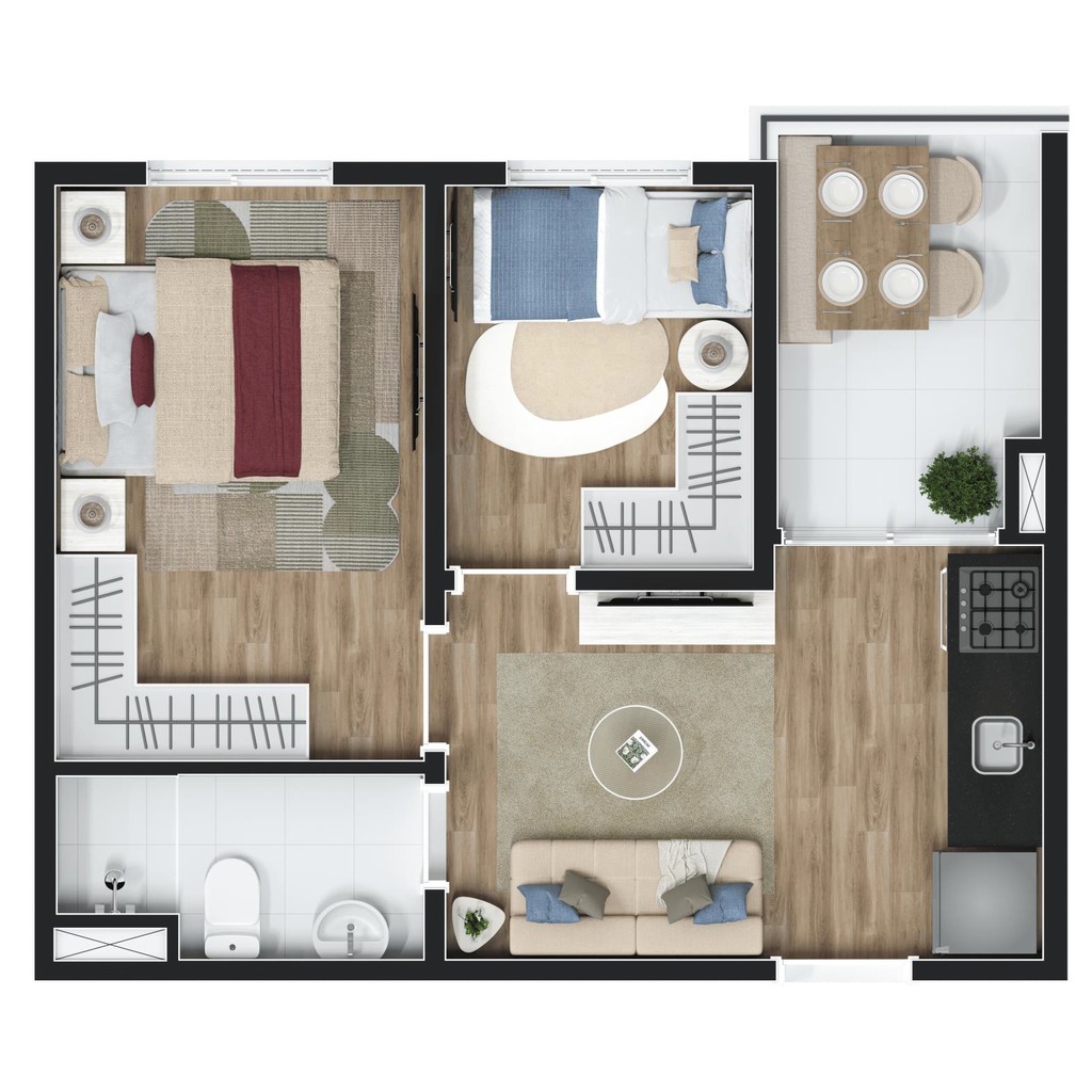 Apartamento, 2 quartos, 34 m² - Foto 29