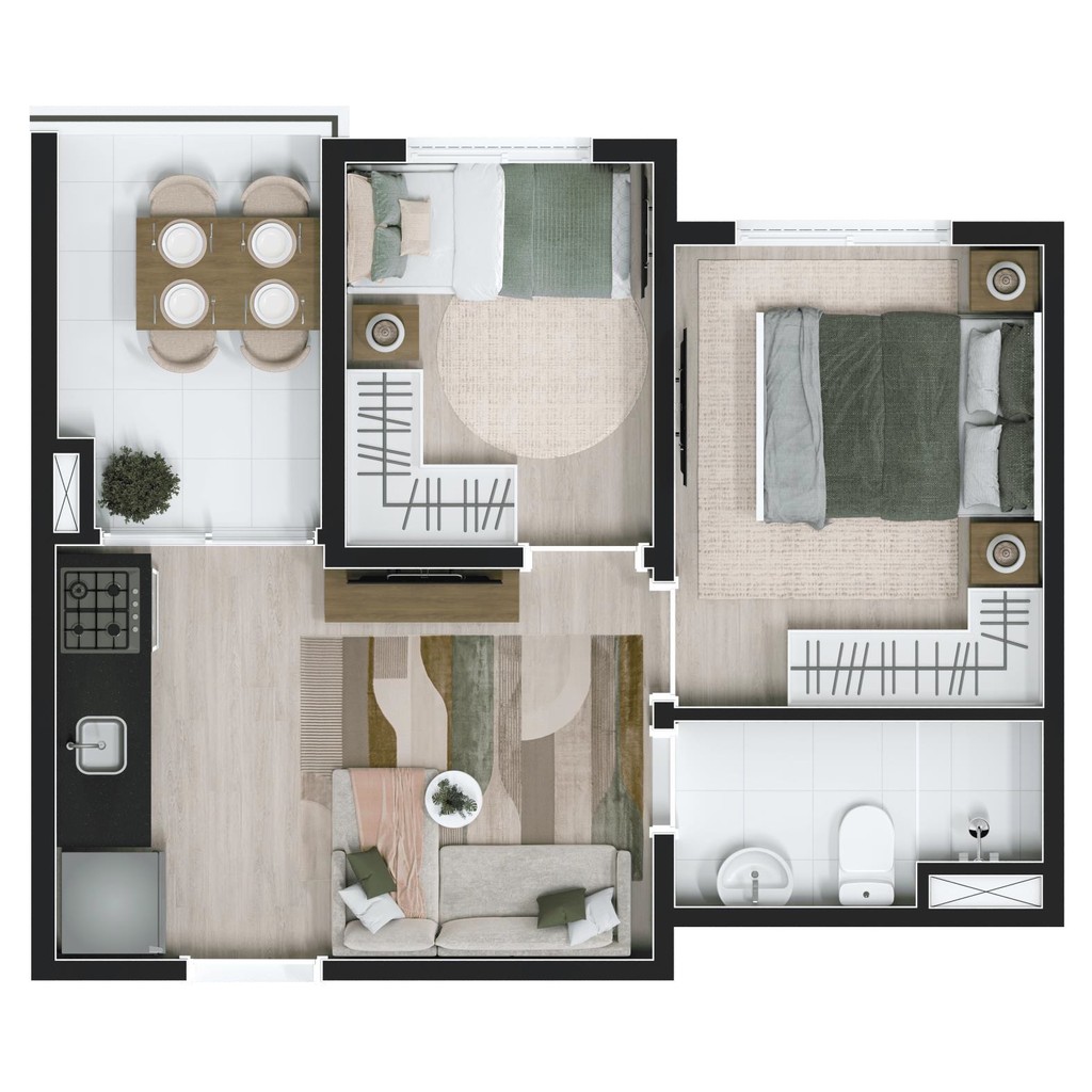 Apartamento, 2 quartos, 34 m² - Foto 28