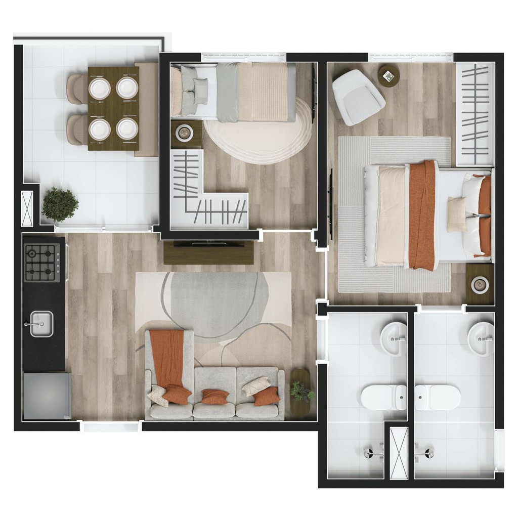 Apartamento, 2 quartos, 34 m² - Foto 30