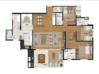 Apartamento, 4 quartos, 139 m² - Foto 8